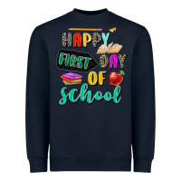 Navy happy first day of school Heavyweight Sweatshirt - Zillion Design Studio