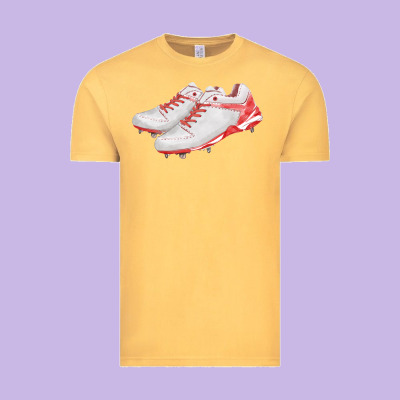 Red Cleats Fa Element Vintage Tee Designed By Fadigitalartstudio