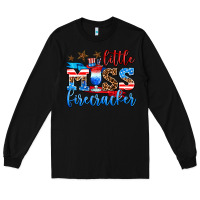 Black little miss firecracker Long Sleeve Tee - AdoDesignShop