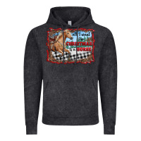 Vintage Black all i want for christmas is a horse  with farm Vintage Hoodie - RanaPortraitStore