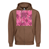 Chestnut breast cancer seamless pattern Zipper Hoodie - Jasminsmagicworld