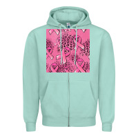 Seafoam breast cancer seamless pattern Zipper Hoodie - Jasminsmagicworld