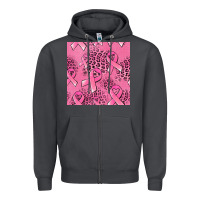Smoke breast cancer seamless pattern Zipper Hoodie - Jasminsmagicworld