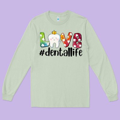 Love Dentallife Long Sleeve Tee Designed By Adodesignshop