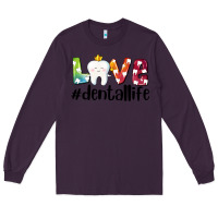 Plum love dentallife Long Sleeve Tee - AdoDesignShop