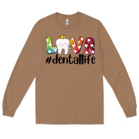 Toasted Coconut love dentallife Long Sleeve Tee - AdoDesignShop