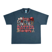 Midnight Navy hey batter batter swing Urban Heavy Tee - RacoonDesign