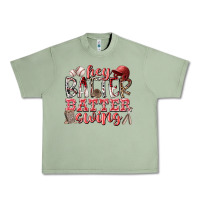 Oil Green hey batter batter swing Urban Heavy Tee - RacoonDesign