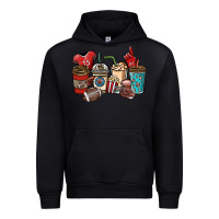 Black Football coffee cups Urban Hoodie - NancyCooperArtShop