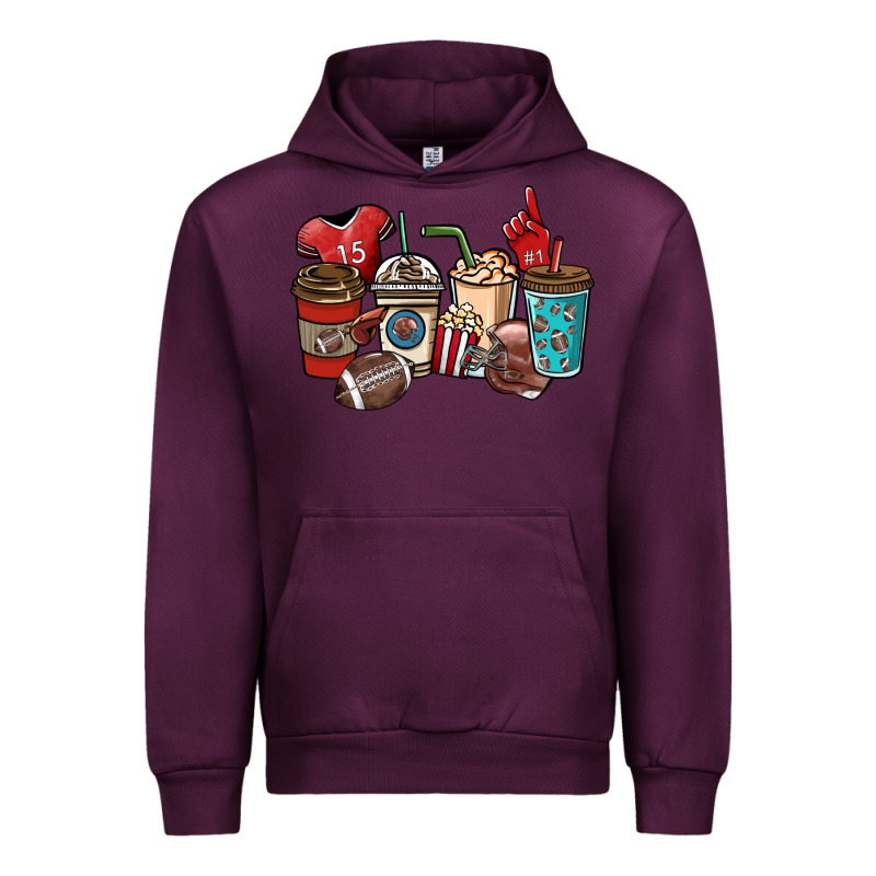 Football Coffee Cups Urban Hoodie by NancyCooperArtShop | Teevron