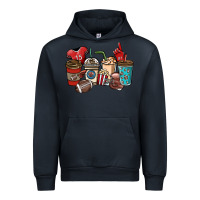 Navy Football coffee cups Urban Hoodie - NancyCooperArtShop