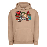 Pigment Burro Football coffee cups Urban Hoodie - NancyCooperArtShop