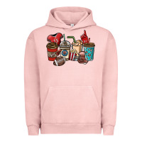 Pigment Salmon Football coffee cups Urban Hoodie - NancyCooperArtShop