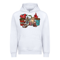 White Football coffee cups Urban Hoodie - NancyCooperArtShop