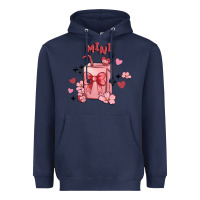 Navy mini coffee cups Heavyweight Hoodie - MaliasSmallBusiness