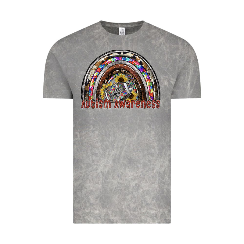 Autism Avareness Football Vintage Tee by SublimationCraftShop | Teevron