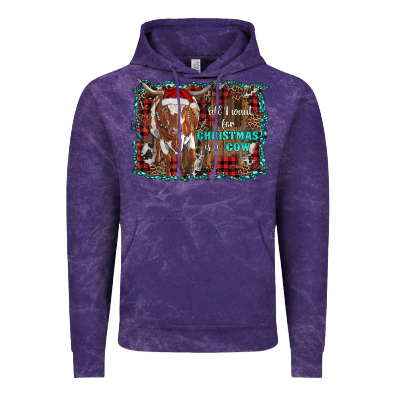 All I Want For Christmas Is A Cow Longhorn Vintage Hoodie by RanaPortraitStore | Teevron