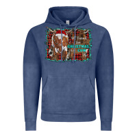 Vintage Denim all i want for christmas is a cow longhorn Vintage Hoodie - RanaPortraitStore