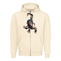 Sandshell baby chimpanzee Zipper Hoodie - LillyAllenDesigns