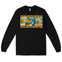 Black Fall truck sunflowers Long Sleeve Tee - Artiststas