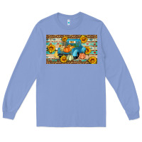 Colony Blue Fall truck sunflowers Long Sleeve Tee - Artiststas
