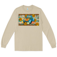 Fall Truck Sunflowers Long Sleeve Tee | Teevron