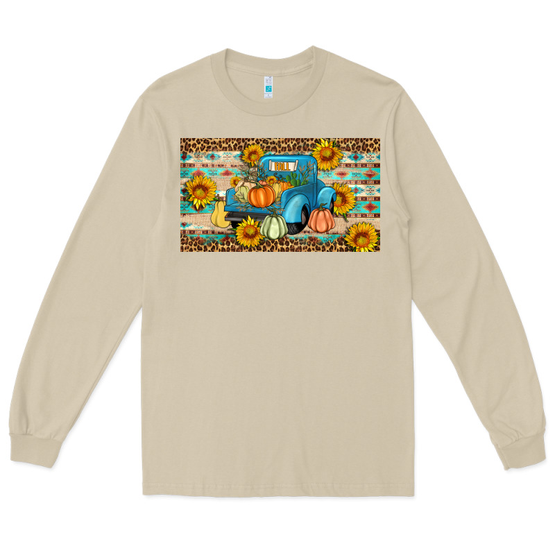 Fall Truck Sunflowers Long Sleeve Tee by Artiststas | Teevron
