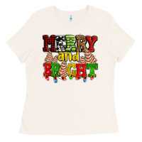 Bone merry and bright with christmas tree  cakes ado Ladies Tee - AdoDesignShop