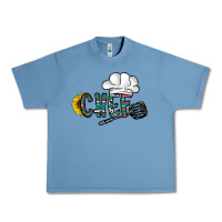 Pebble Blue chef Urban Heavy Tee - CowhideDigitalArt