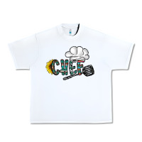 White chef Urban Heavy Tee - CowhideDigitalArt