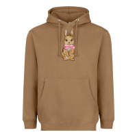 Toasted Coconut Easter rabbit Heavyweight Hoodie - NancyCooperArtShop
