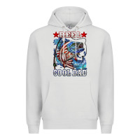 Dove Grey Reel Cool Dad Bass 4th of July Premium Hoodie - LillyAllenDesigns