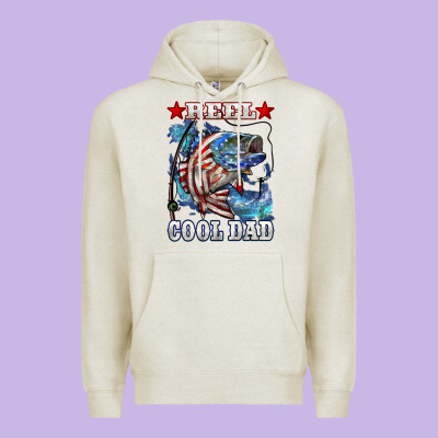 Reel Cool Dad Bass 4th Of July Premium Hoodie Designed By Lillyallendesigns
