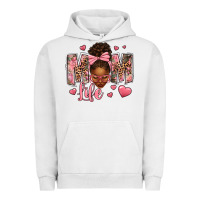 Pigment Lunar Rock Afro Messy Bun Mom Life Urban Hoodie - texasbilliewilder