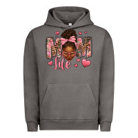 Pigment Tornado Afro Messy Bun Mom Life Urban Hoodie - texasbilliewilder
