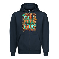 Navy faith hope and love Zipper Hoodie - BarkalooDesign