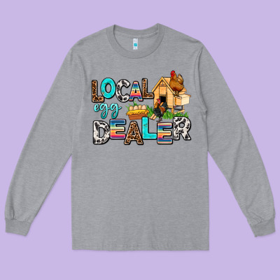 Local Egg Dealer Long Sleeve Tee Designed By Adodesignshop