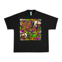 Black mardi gras leopard horse seamless pattern Urban Heavy Tee - FaDigitalArtStudio