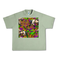Oil Green mardi gras leopard horse seamless pattern Urban Heavy Tee - FaDigitalArtStudio