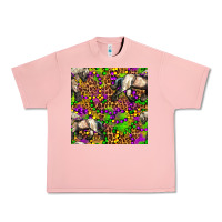 Salmon mardi gras leopard horse seamless pattern Urban Heavy Tee - FaDigitalArtStudio