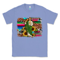 Colony Blue san judas leopard cowhide sunflower background Classic Tee - JahusDesignShop