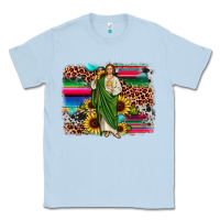 San Judas Leopard Cowhide Sunflower Background Classic Tee | Teevron