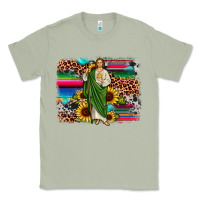 Matcha san judas leopard cowhide sunflower background Classic Tee - JahusDesignShop