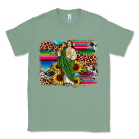 Sage san judas leopard cowhide sunflower background Classic Tee - JahusDesignShop