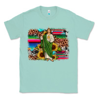 Seafoam san judas leopard cowhide sunflower background Classic Tee - JahusDesignShop