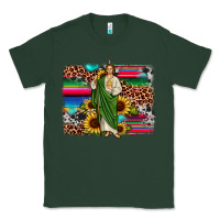 Sports Green san judas leopard cowhide sunflower background Classic Tee - JahusDesignShop