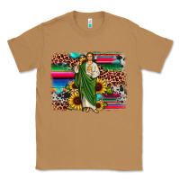 Toasted Coconut san judas leopard cowhide sunflower background Classic Tee - JahusDesignShop