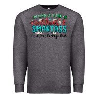 Charcoal Heather im  kind of a mix of sweetheart and smartass Premium Sweatshirt - MaliasSmallBusiness