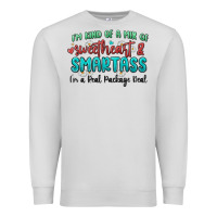 Dove Grey im  kind of a mix of sweetheart and smartass Premium Sweatshirt - MaliasSmallBusiness
