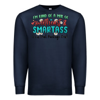 Navy im  kind of a mix of sweetheart and smartass Premium Sweatshirt - MaliasSmallBusiness